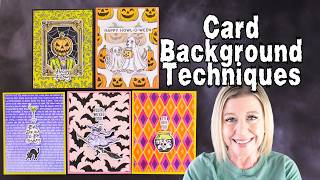 Card Background Techniques with Simon Hurley Halloween