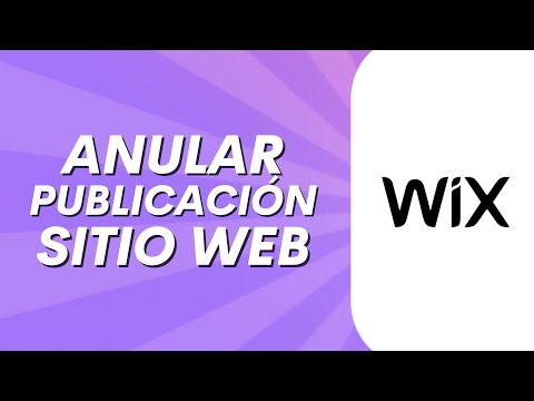 Cómo Anular la Publicación de un Sitio web de Wix (2024)