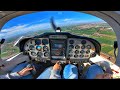 Tecnam P2002 Cockpit View | Landing at Larnaca Intl Runway 04 | GoPro 7 Black & ATC