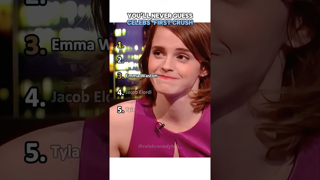 You&rsquo;ll NEVER Guess Celebs&rsquo; First Crush#tomholland #emmawaston #crush #funny