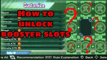 How to Unlock Booster Slots | Dragon Ball Z Shin Budokai: Another Road | Master Caelum