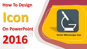 How To Design Vector Microscope Icon In PowerPoint 2016 | PowerPoint Design Lesson Tutorial