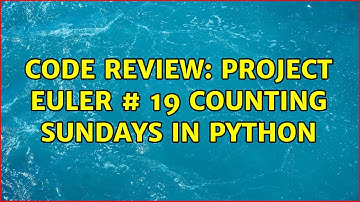Code Review: Project Euler # 19 Counting Sundays in Python