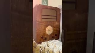 The shipping forecast on 198 Longwave in my 1930s radio #radio #radio4 #shipping #vintageradio
