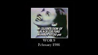 WOR Bump, Black Culture Promo, February 1986