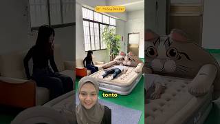 Jahilin kaka ketika tidur dikasur baru 😱‼️#dubbing #entertainment #greenscreen