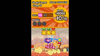 Kirby Mass Attack: Part 22: Sandy Canyon 10 (All 3 Medals)