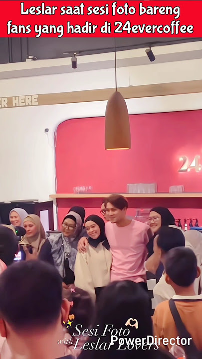 Lesti kejora dan Rizky Billar foto bersama fans di 24evercoffee #lestikejora #rizkybillar #leslar