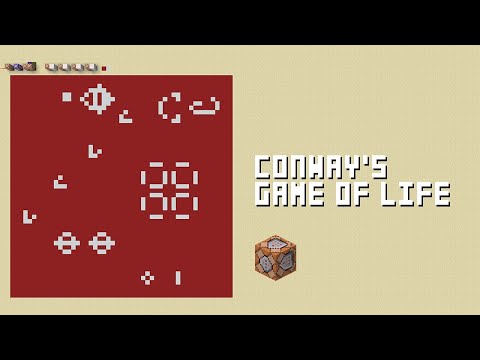 Minecraft - Redstone Conway's Game of Life (Simulation Game) 