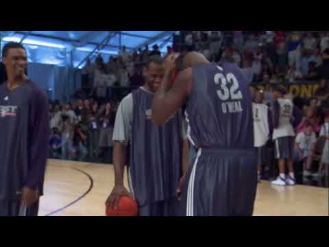 Shaq Breakdances At 2007 All Star With LeBron 