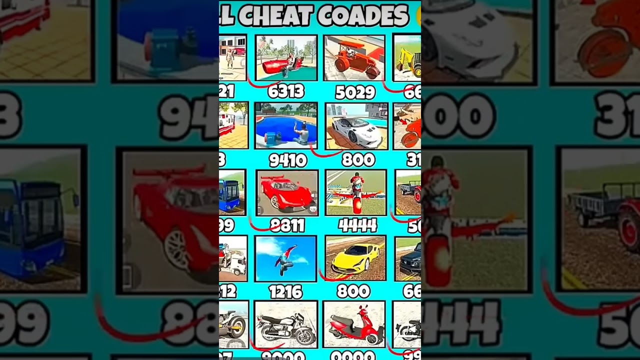 All Cheat Code 🤑? Indian bike driving 3D 