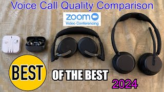 Apple vs HUAWEI FreeBuds Pro 3 vs Jabra Evolve2 65 Flex vs EPOS Impact 1061 | Best Call Quality 2024