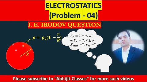 Problem on Electrostatics 04 | I. E. IRODOV Question | Class 12 Physics | IIT JEE ADVANCED/NEET #JEE