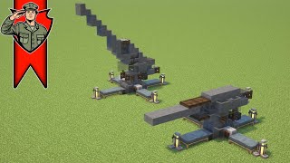 How to Build a Flak 88 Anti-Aircraft Gun in Minecraft! (1.5:1 Scale)
