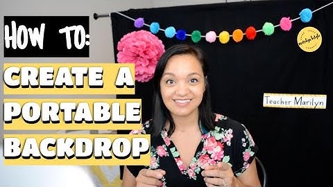CREATING A PORTABLE BACKDROP// Teaching From Home// ONLINE CLASSROOM TIPS// Distance Learning Class