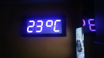 Big arduino clock with temperature sensor