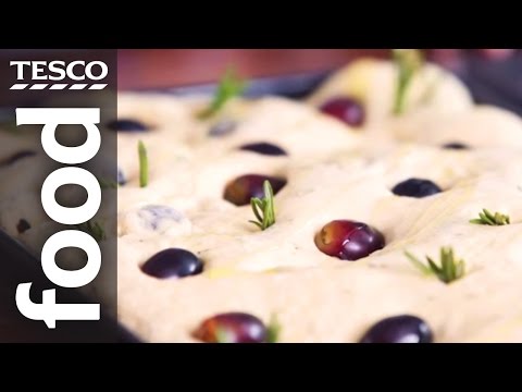 how-to-make-red-grape-and-rosemary-focaccia-|-tesco-food