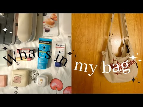 👜What's in my tote bag👛/ daily essentials.. minimalist and aesthetic ✨️