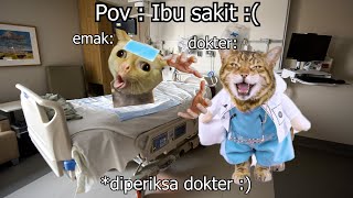 Pov : ibu sakit :( | meme kucing 🤣 31