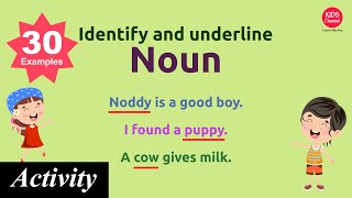 Noun Activity | Identify and underline the noun | Kids Channel screenshot 4