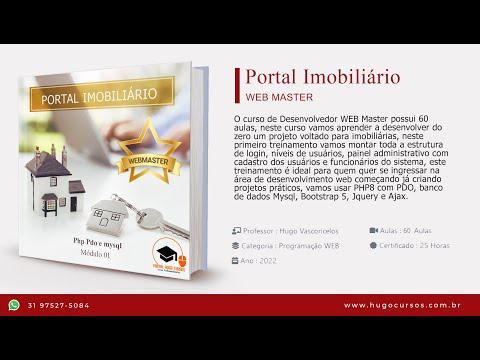 Potal Imobiliário / Módulo 01 Web Master - Aula 05   Tela de Login