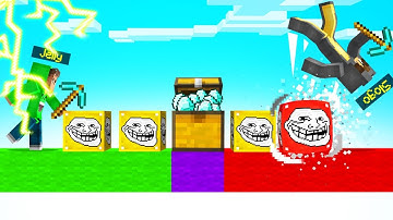 Playing A *TROLL* LUCKY BLOCK RACE In MINECRAFT!