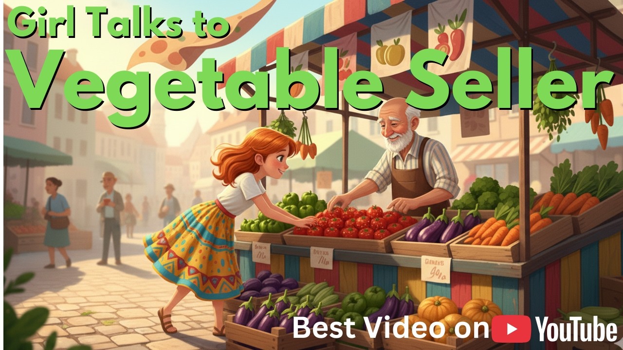 The Vegetable Seller and the Girl – Easy English Dialogue
