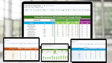 Online Marketplaces KPI Dashboard in Google Sheets