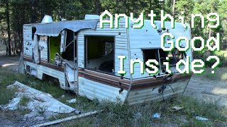 Trash pickin - Junked Camper Trailer