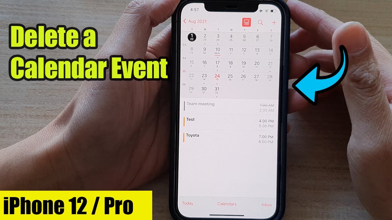 IPhone 12 How To Delete A Calendar Event Mindovermetal English