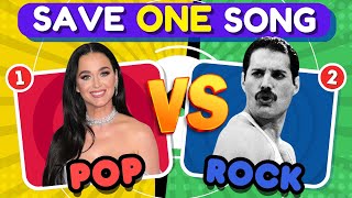 POP vs ROCK : Save One Song 🎵 | Music Quiz Challenge