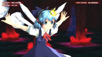 Touhou: Azure Reflections - Cirno Extra Stage 1CC (Easy) + accessories