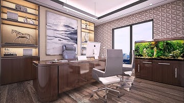 3ds Max office interior design tutorial video lighting Rendar settings Vray Rendar Photoshop..