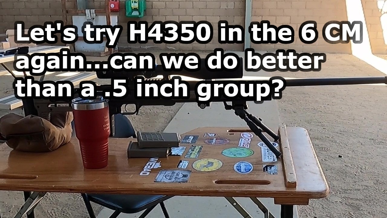 Second test of H4350 and Berger 109 in the 6 CM