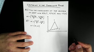 Finding the Centroid in the Coordinate Plane - Geometry