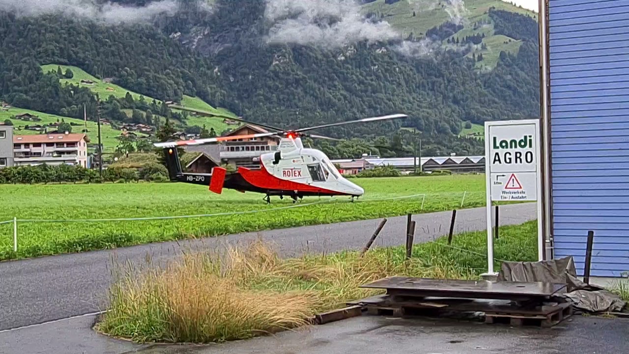 Start eines K-Max K-1200 Hubschrauber der Firma ROTEX