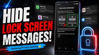 Hide Notification Content On Samsung Lock Screen Protect Your Privacy