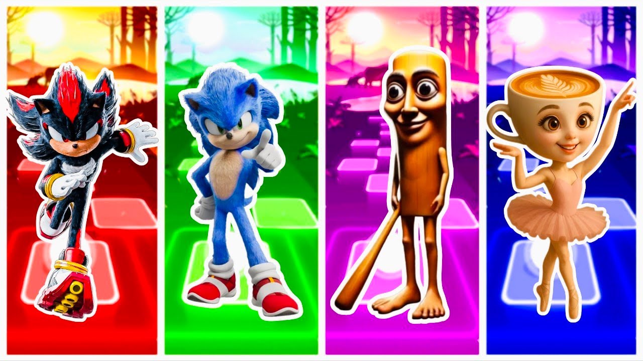 Relaxing Tiles Hop Music Gameplay 🎵 Smooth Tiles & Fun Characters