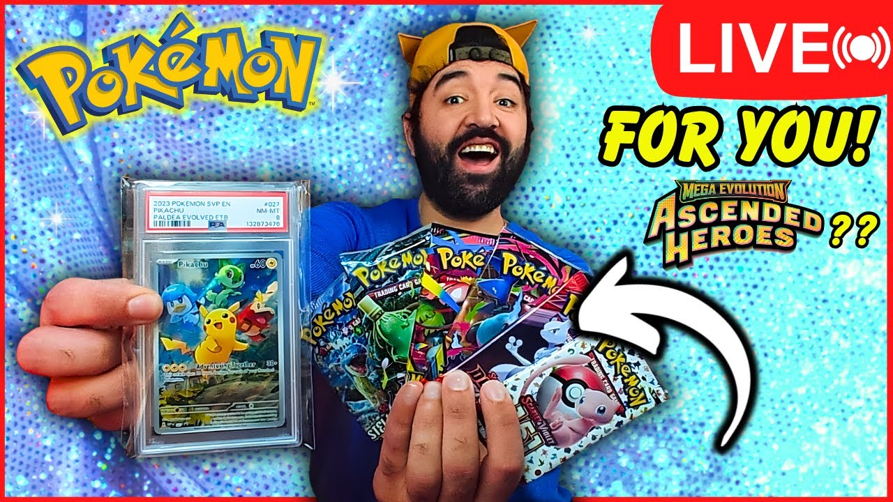 LIVE🔴 Opening RARE Pokemon Cards... FOR YOU!!
