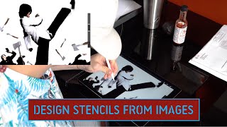 How to Design a Stencil from Images | KUNG FU HUSTLE Photoshop & Illustrator Tutorial | Stencil Stop