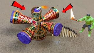 Diwali Anar combo Crackers Vs Unlimited Anar Experiment 😰 मैं तो देखता ही रह गया 😰😰 #fireworks 