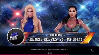 Wwe Main Event Kenzie Reeves Vs Ms Grant Wwe2K20