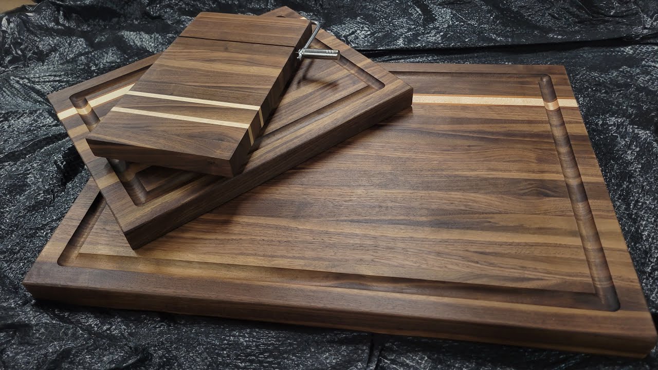 DIY Walnut Cutting Boards and Cheese Slicer