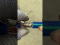 Tanpa alat bekerja menggulung kabel tembaga dengan efisien #shorts