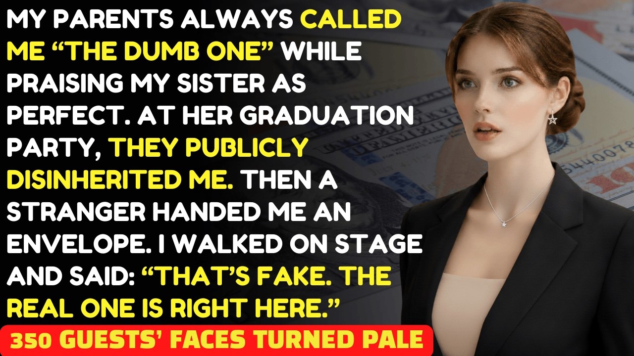 My Parents Disinherited Me at Sister’s Graduation—They Didn’t Know I Had $57M|Family Revenge Stories