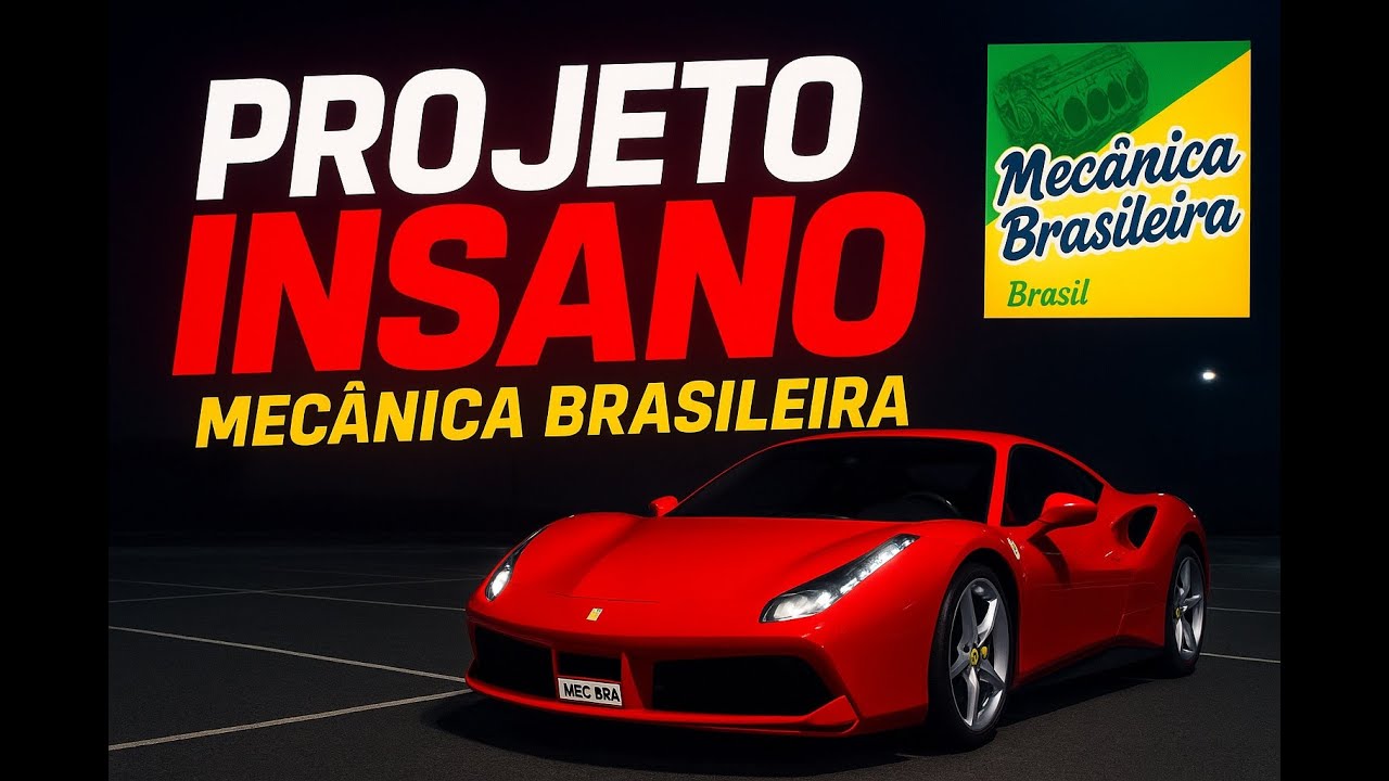 Transformei uma Ferrari em um MONSTRO V10 no Mecânica Brasileira! 
