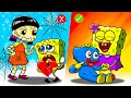 Poor Baby Spongebob Life: Who is the Best Mommy? | So Sad Story| Huggy Wuggy Vs Squid Game Animation