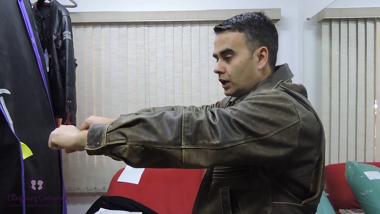 jaqueta masculina com punho