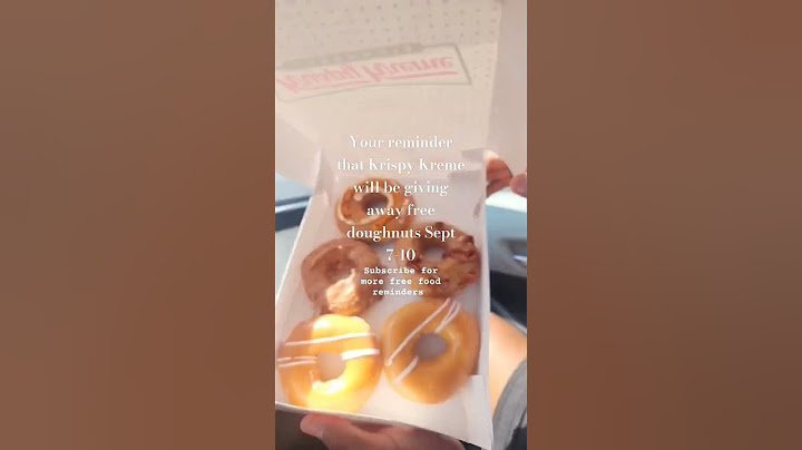 Free Krispy Kreme Doughnuts⁉️#freefood #foodfinder #foodiefinds #subscribe #krispykremedoughnuts