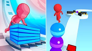 Color Stack Vs Stack Rider🍎🟢🍎Max Update Walkthrough Android IOS Gameplay WE111